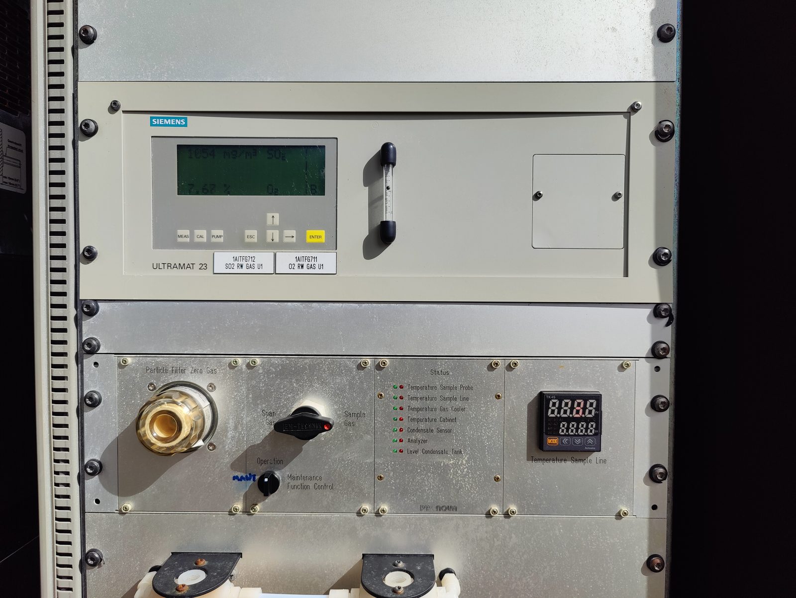 Sistema de monitoreo continuo de emisiones CEMS instalado por ATS